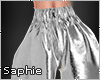 Metallic  Silver Pants