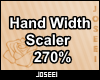 Hand Width Scaler 270%