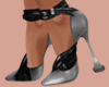 E* Gray Chic Heels