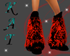 {KAT} Red Rave Boots