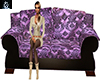 Purple Lace Couple Couch