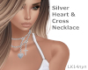 Silver choker necklace