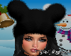 Bear Fur Hat Black