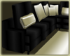 Black and Cream Sofa