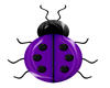 Purple Ladybug Sticker