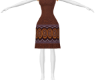 Batswana brown dress