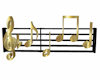 Music Notes Gold 10P