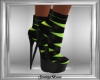 Lime Green Strap Boots