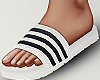 ✖ White Sandals.