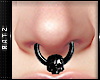 F| Black Skull Septum