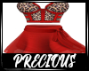 Red Leopard Dress Xl