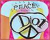 cd peace rhinestone [b]