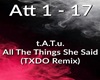 All The Things She Said