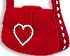 Heart bag red