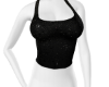 *Glitzy* Black Crop Tank