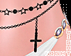 !N Cross Waist Chain
