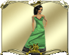 Diamond long dress green