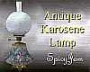 Antq Karosene Lamp_Blue2