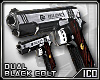 ICO Dual Blk Colt 1911 F