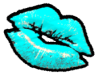 light blue lips