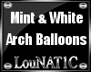 L| Mint & White Balloons
