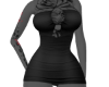 Blk dress with red tatto