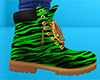 Green Stripe Work Boots (M)