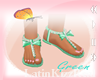 LK Minnie Green Sandal