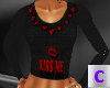 Red/Kiss Heart Sweater 