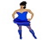 blue caz party dress