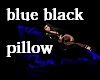 blue black pillow