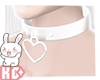 Ko ll Choker Heart Wht