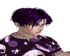 purple Black hair