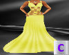 Silk Yellow Heart Gown