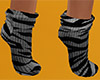 Gray Tiger Stripe Socks (F)