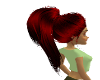 red/black ponytail