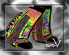 ~V Rainbow Rave Boots