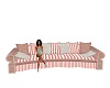 Pink Strip Couch
