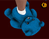 Blue Teddy Slippers (M)