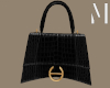 Black Croco Handbag