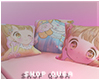 kawaii couch wit pillows