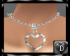 (DP)Slvr Heart Necklace