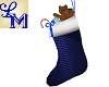 !LM Blue Xmas Stocking