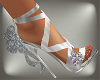 *S*Silver Wedding Heels