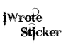 iWrote Sticker