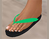Green Flip Flops 3 (F)