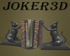 Book holder with cats