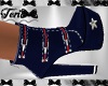 Blue Stars Stripes Boots