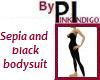 PI - Sepia/BlackBodysuit