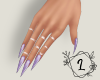L. Purple nails